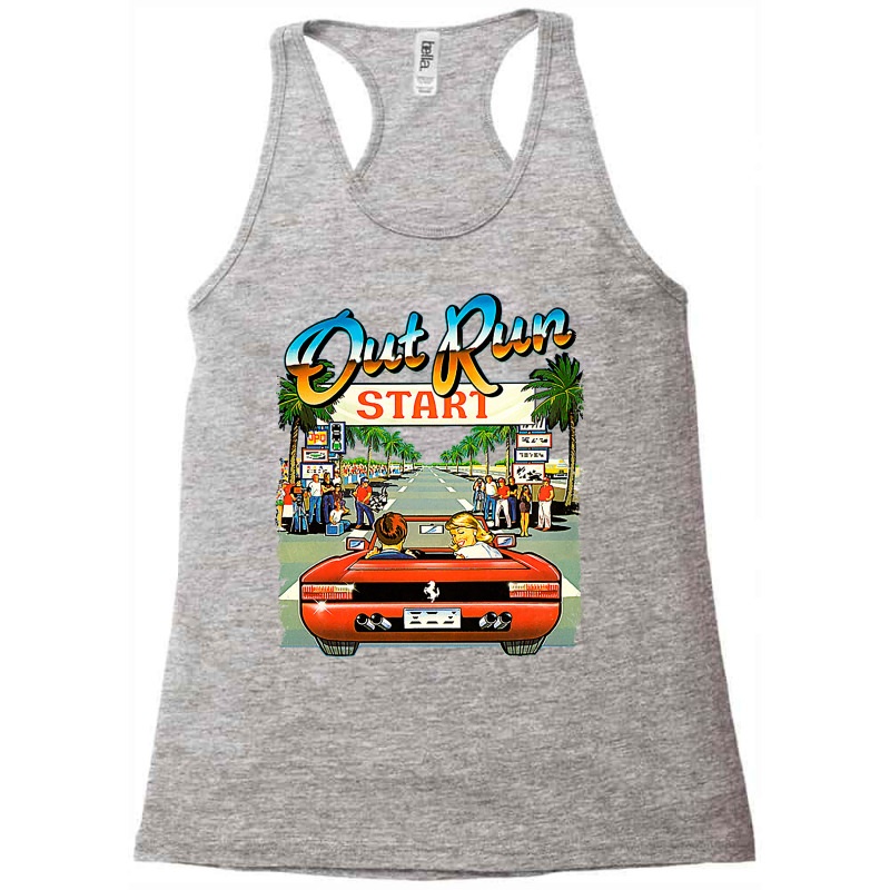 Arcade Out Run Video Game T Shirt Racerback Tank by itjerammahs | Artistshot