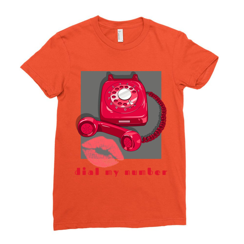 Dial My Number Relaxed Fit Ladies Fitted T-Shirt by botitefinos | Artistshot