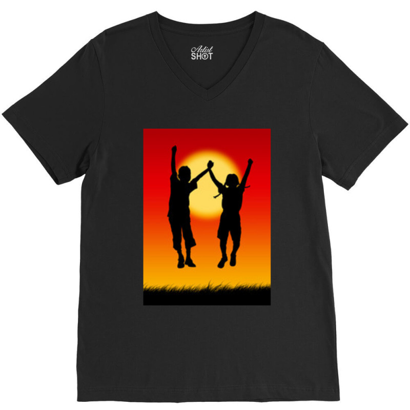 Praise The Sun V-neck Tee | Artistshot