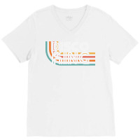 Disco King 80s Aesthetic Gifts And 80s Shirts V-neck Tee | Artistshot