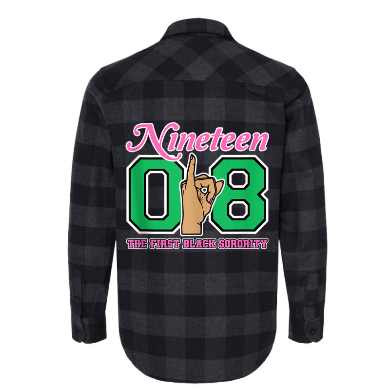 J15 Nineteen 08 Founder's Day Aka Women Hand Sign Tank Top Flannel Shirt | Artistshot