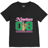 J15 Nineteen 08 Founder's Day Aka Women Hand Sign Tank Top V-neck Tee | Artistshot