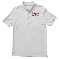 Peace Love Tails For Light Men's Polo Shirt | Artistshot