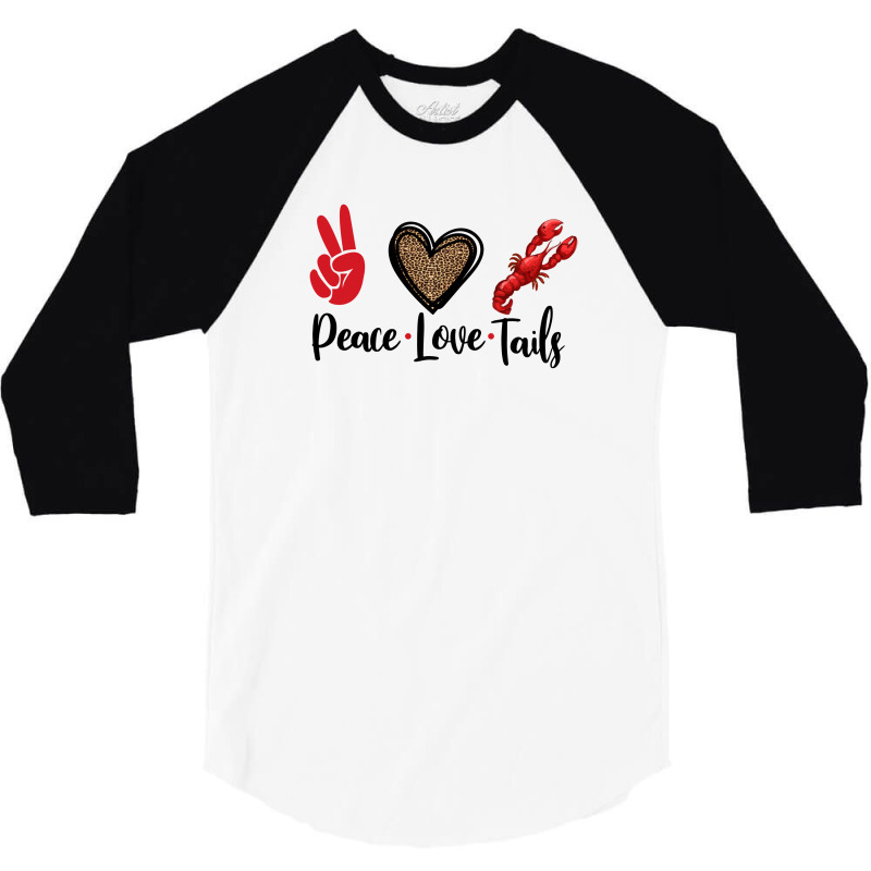 Peace Love Tails For Light 3/4 Sleeve Shirt | Artistshot