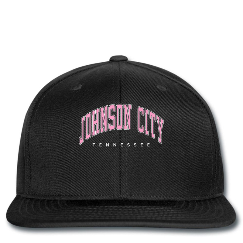 Johnson City Tennessee Tn Varsity Style Pink Text Premium Printed hat by JosephWDaniels | Artistshot