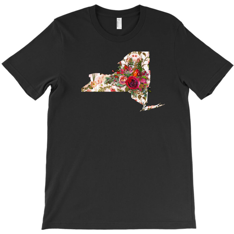 Newyork Map Flower T-shirt | Artistshot