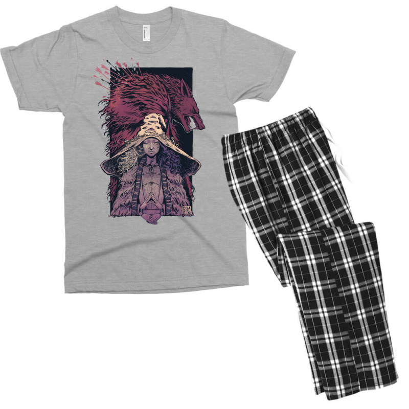 Ranni And The Baleful Shadow   Desaturated Men's T-shirt Pajama Set | Artistshot