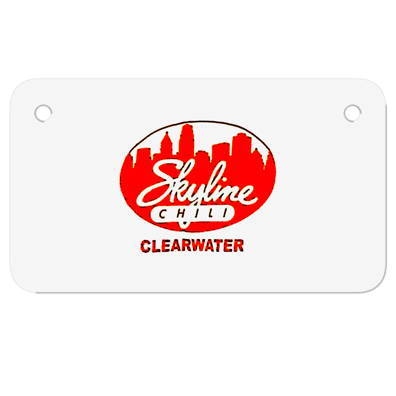 Skyline Chili Clearwater Popular Motorcycle License Plate | Artistshot