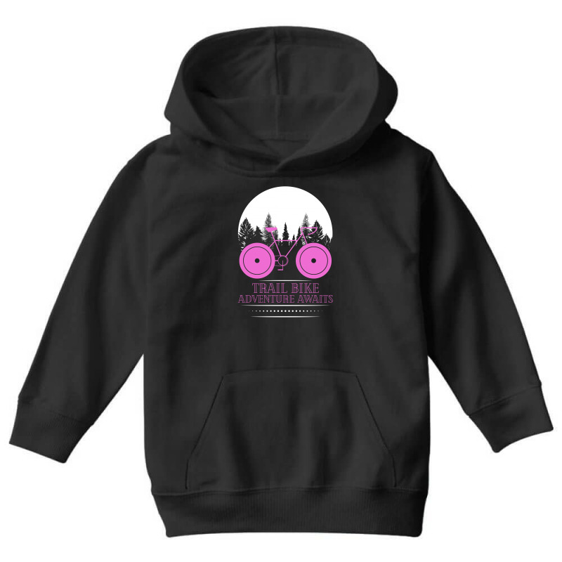 Trail Bike Adventure Awaits For Dark Youth Hoodie by autlu2024 | Artistshot