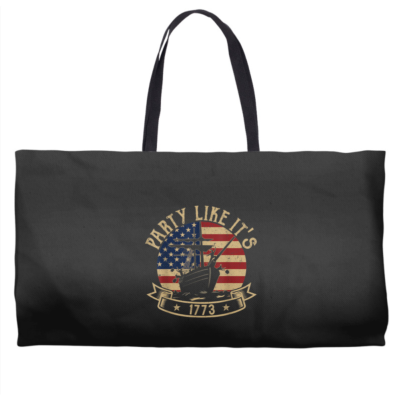 Party Like It's 1773 Funny Us History Boston Tea Vintage Weekender Totes | Artistshot