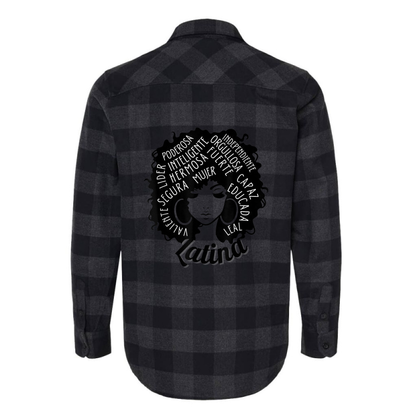 Reina Empowered Latina Poder Latina Pride Hispanic Heritage Flannel Shirt by JesusManuelArredondo | Artistshot