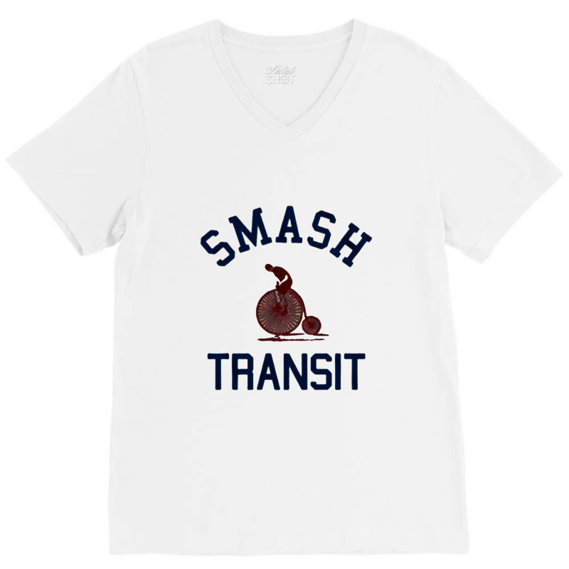 Super Smash Transit Cycling V-neck Tee | Artistshot