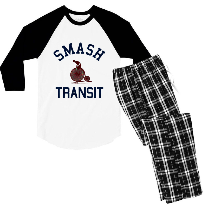 Super Smash Transit Cycling Men's 3/4 Sleeve Pajama Set | Artistshot