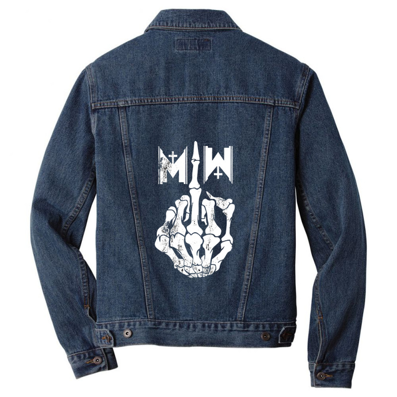 Finger Middle Motionless Men Denim Jacket by NathanStenberg | Artistshot