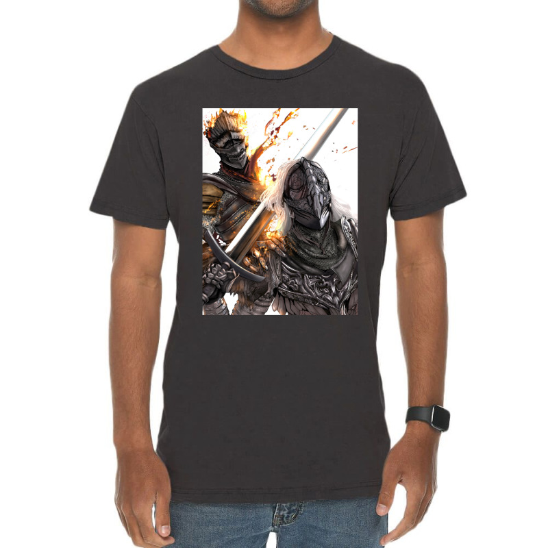 Ashen One And The Tarnished Vintage T-Shirt by ErnestGallon | Artistshot