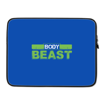 Body Beast Laptop Sleeve Designed By Tshiart