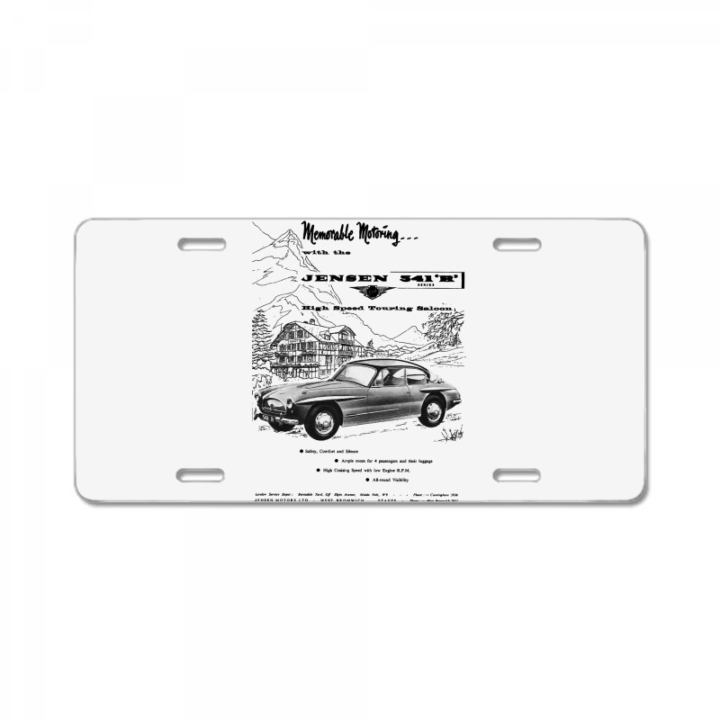 Jensen 541   Advert License Plate | Artistshot