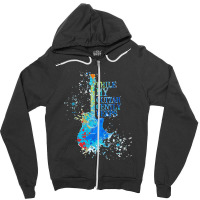 Pendant Que Ma Guitare Pleure Doucement Conception  Classique Zipper Hoodie | Artistshot