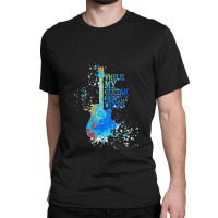 Pendant Que Ma Guitare Pleure Doucement Conception  Classique Classic T-shirt | Artistshot