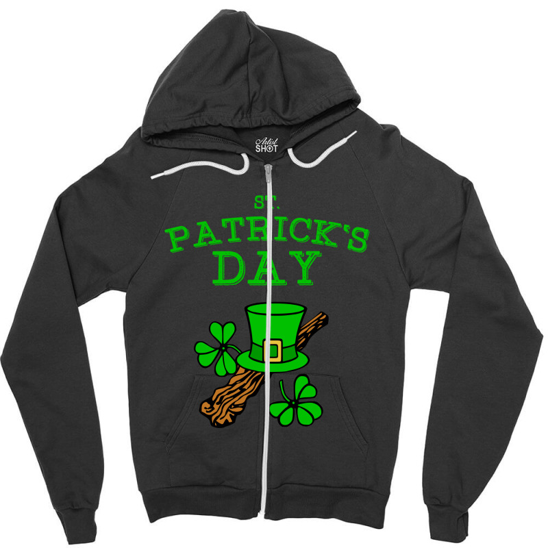 Happy  St Patrick's Day Zipper Hoodie | Artistshot