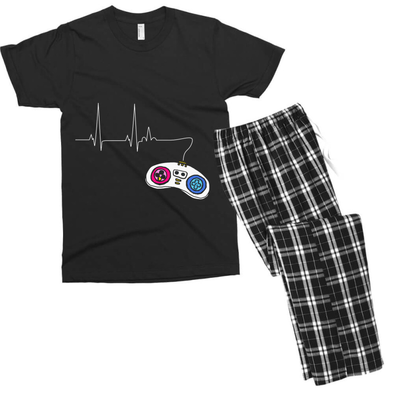 Amer Heartbeat Men's T-shirt Pajama Set | Artistshot