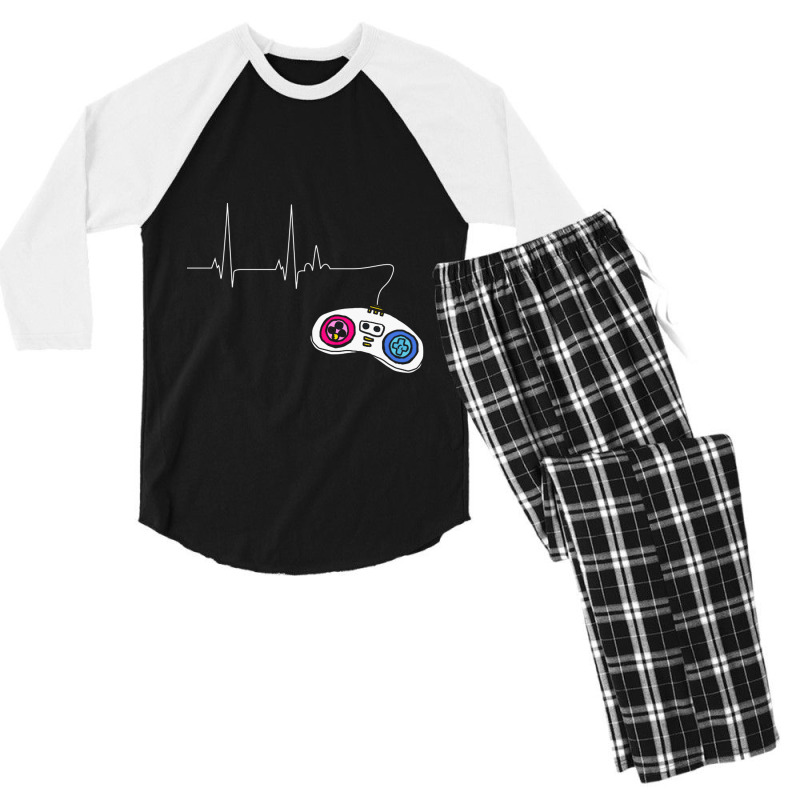 Amer Heartbeat Men's 3/4 Sleeve Pajama Set | Artistshot