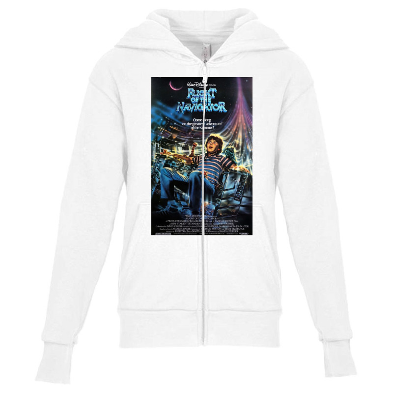 Flight Of The Navigator Poster Youth Zipper Hoodie by williamwalsh | Artistshot