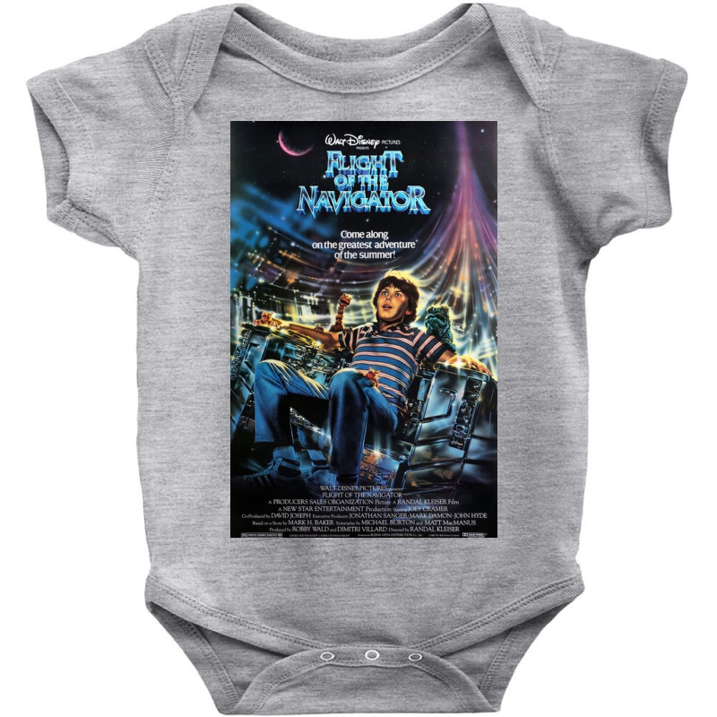 Flight Of The Navigator Poster Baby Bodysuit by williamwalsh | Artistshot