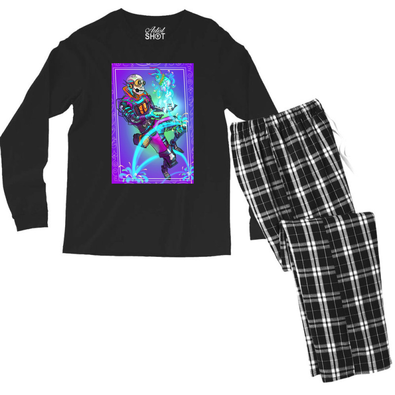 Octane Dia De Muertos Skin Men's Long Sleeve Pajama Set | Artistshot