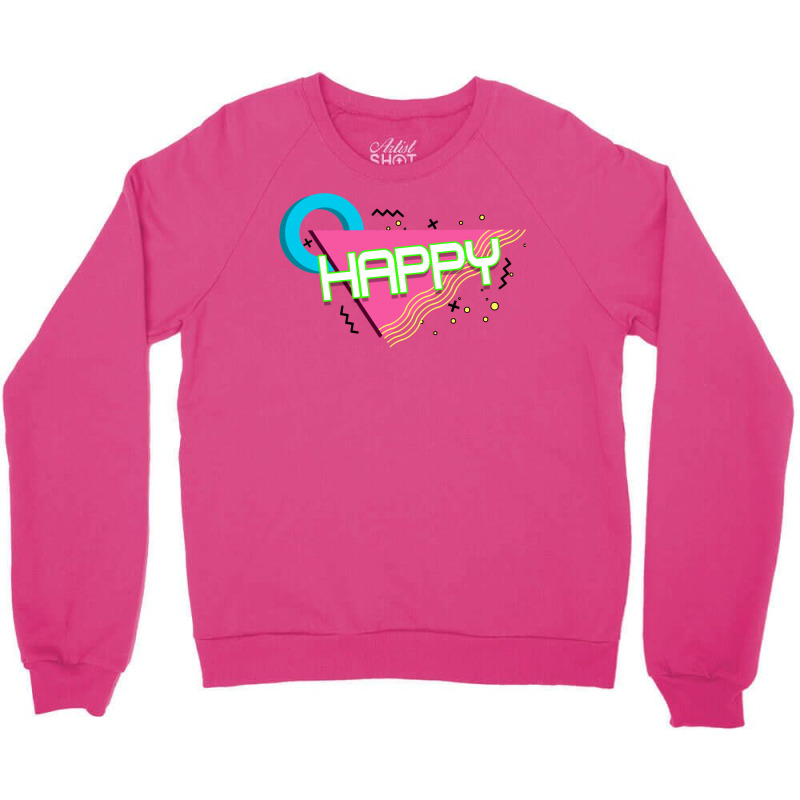 Happy Memphis Crewneck Sweatshirt by horveyfoths | Artistshot