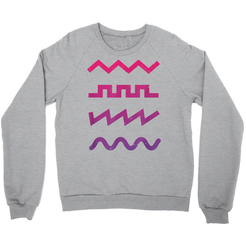 Waveform Techno Synthesizer Synth Analog T Shirt Crewneck Sweatshirt | Artistshot