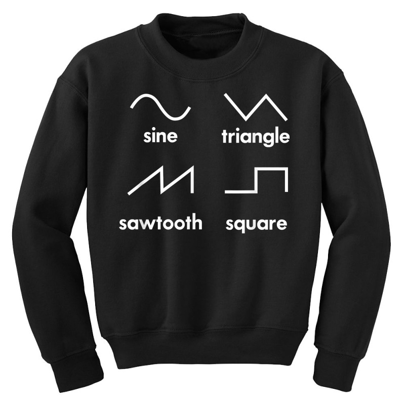 Waveform Techno Synthesizer Synth Analogue Digital T Shirt Youth Sweatshirt | Artistshot