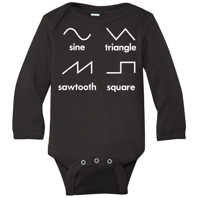 Waveform Techno Synthesizer Synth Analogue Digital T Shirt Long Sleeve Baby Bodysuit | Artistshot