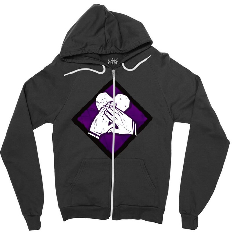 Empathy Hq Diamond Perk Inspired Splash Art Zipper Hoodie by FeytenJoreto | Artistshot