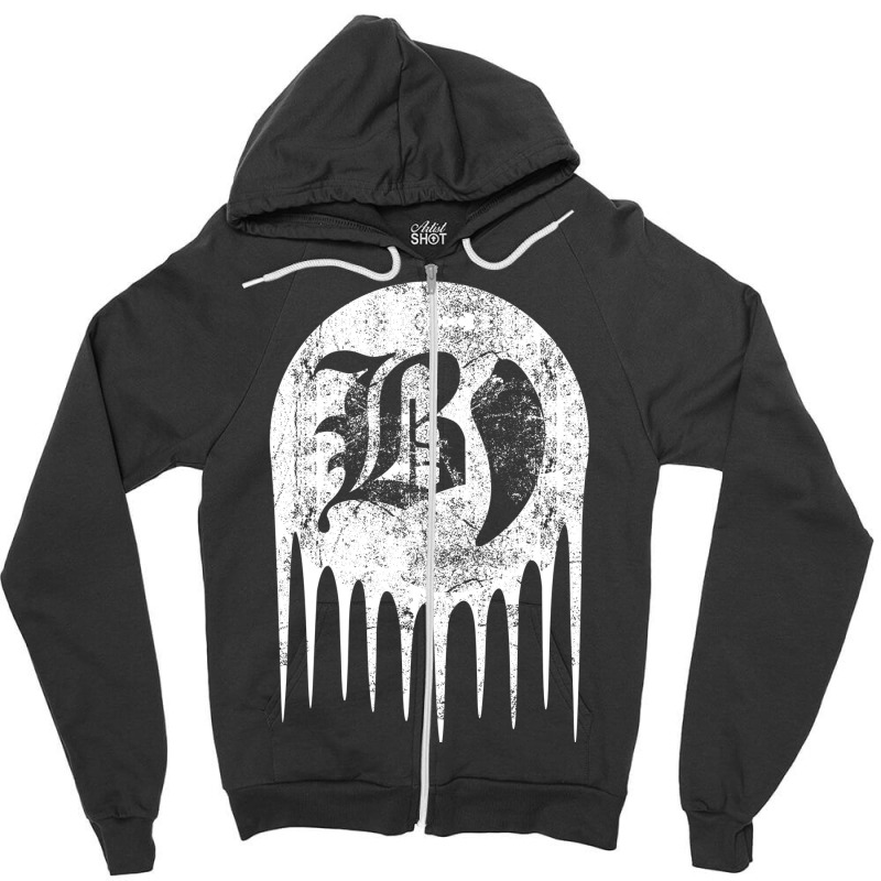 B Melting   Aesthetic Zipper Hoodie | Artistshot