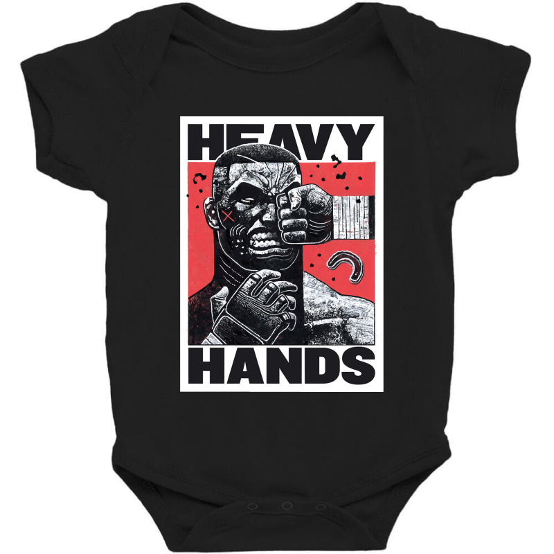 Heavy Hands Graphic By Gian Galang Baby Bodysuit by AcostaLopezJuan | Artistshot