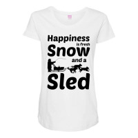 Husky Sledding Sled Dog Racing Alaskan Racer Dad Maternity Scoop Neck T-shirt | Artistshot