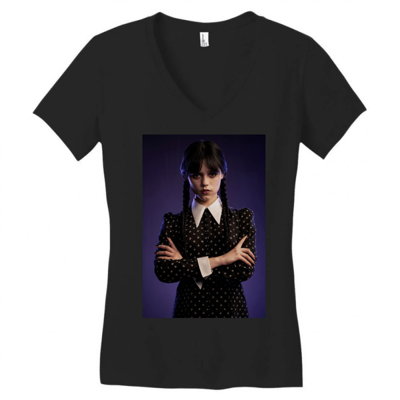 Wednesday Jenna Women's V-Neck T-Shirt by taysonmike | Artistshot