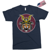 Tiger Samurai Helmet Funny Japanese Warrior Design Exclusive T-shirt | Artistshot