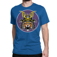 Tiger Samurai Helmet Funny Japanese Warrior Design Classic T-shirt | Artistshot