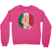 Italian Hand Gesture Sing Language Funny Italy Flag Vintage Crewneck Sweatshirt | Artistshot