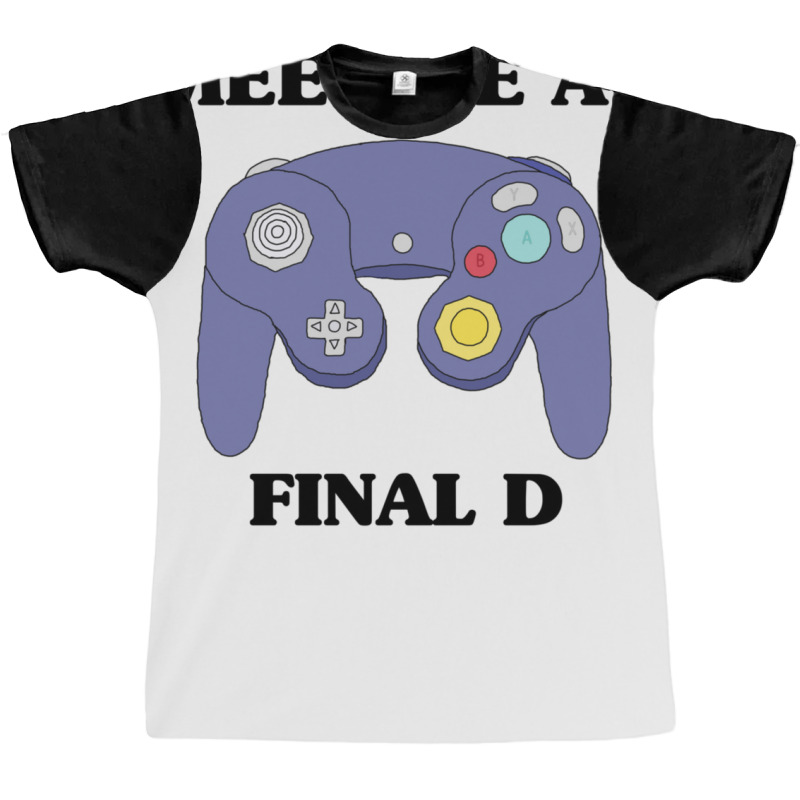 Smash Controller Melee Video Game Controller Illustration Final Destin Graphic T-shirt by SandeeNardi | Artistshot