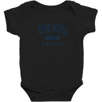 Toms River New Jersey Nj Vintage Athletic Sports Design Baby Bodysuit | Artistshot