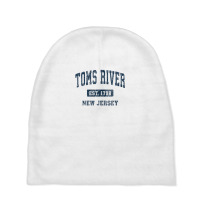 Toms River New Jersey Nj Vintage Athletic Sports Design Baby Beanies | Artistshot