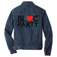 Bloc Party Heart   80s Men Denim Jacket | Artistshot