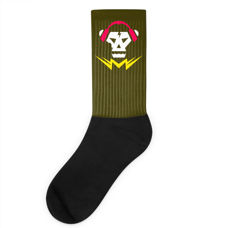 Bubstep Music Skull Socks | Artistshot