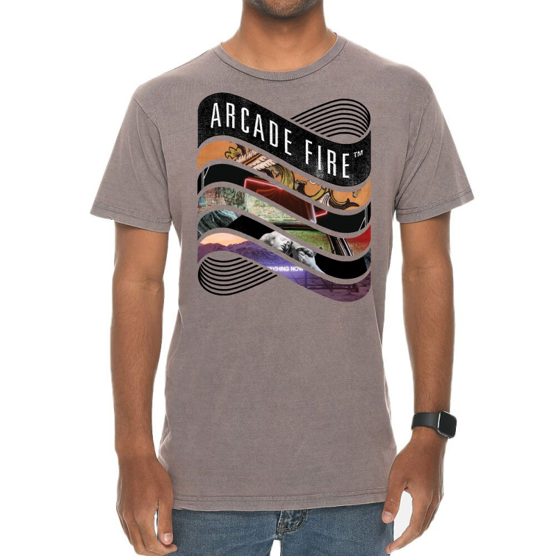 Arcade Fire   Discography Vintage T-Shirt by chiarimagke | Artistshot