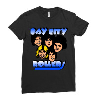 Bay City Rollers Group Portrait Classic Ladies Fitted T-shirt | Artistshot