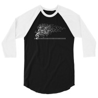 The Sound Of Nature In Motion - White 3/4 Sleeve Shirt | Artistshot