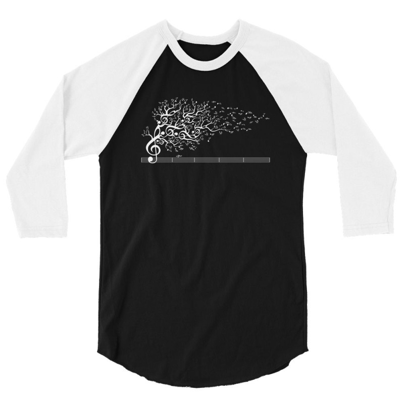 The Sound Of Nature In Motion - White 3/4 Sleeve Shirt | Artistshot